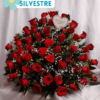 Arreglo Floral con 50 Rosas Rojas