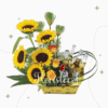 Arreglo con Girasoles, Rosas y Cervesas