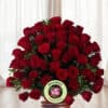 Detalle Floral con 100 Rosas Rojas